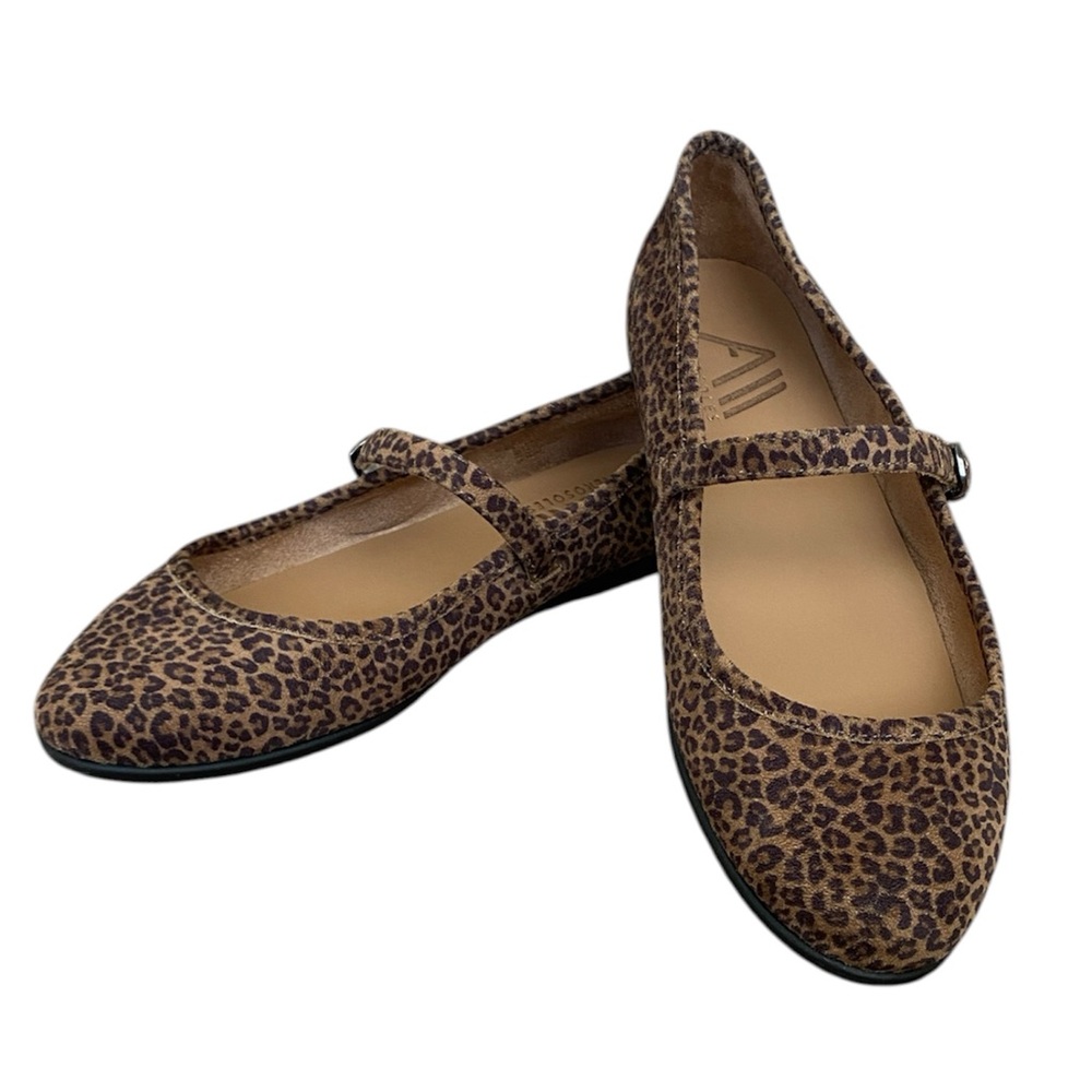 Aerosoles Leopard Print Mary Jane Flats - Size 8